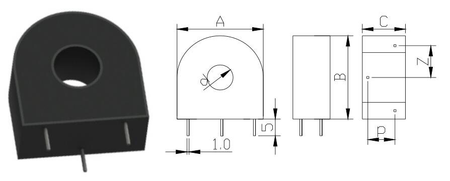 Type A: Dual pins, usually smaller in size and smaller in current range, usually using ultra-fine crystal cores with higher precision;  Type B: Four-pin parallel pins, usually the current is from large to small, usually using ultra-microcrystalline iron core, so the accuracy is higher；  Type C: Front and rear parallel pins, usually the current is from large to small, usually using ultra-microcrystalline iron core, so the accuracy is higher;  Class D: Three-pin, usually use silicon steel wound core, so the accuracy is not as good as the ultra-microcrystalline core, but the load capacity is strong.